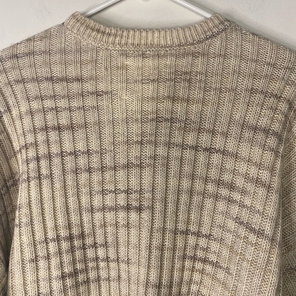 Lucky Brand Brown Cropped Long Sleeve Fall Sweater Size Medium Boxy - Picture 6 of 12